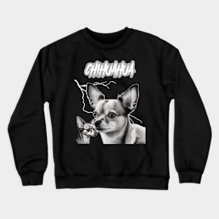 Cavalier King Charles Spaniel Heavy Metal Dog Lover Crewneck Sweatshirt